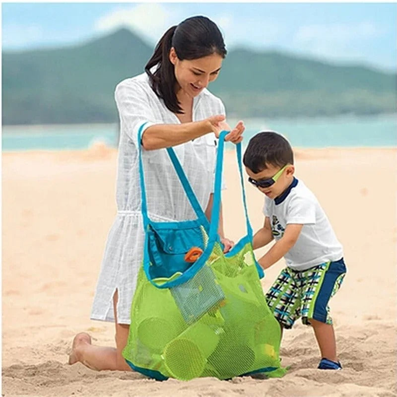 Kids Beach Mesh Backpack – Sand Toy & Swim Gear Bag