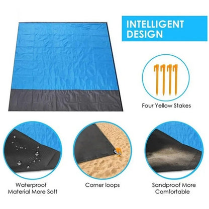 SplashRest Family Sandproof & Waterproof Pocket Beach Mat