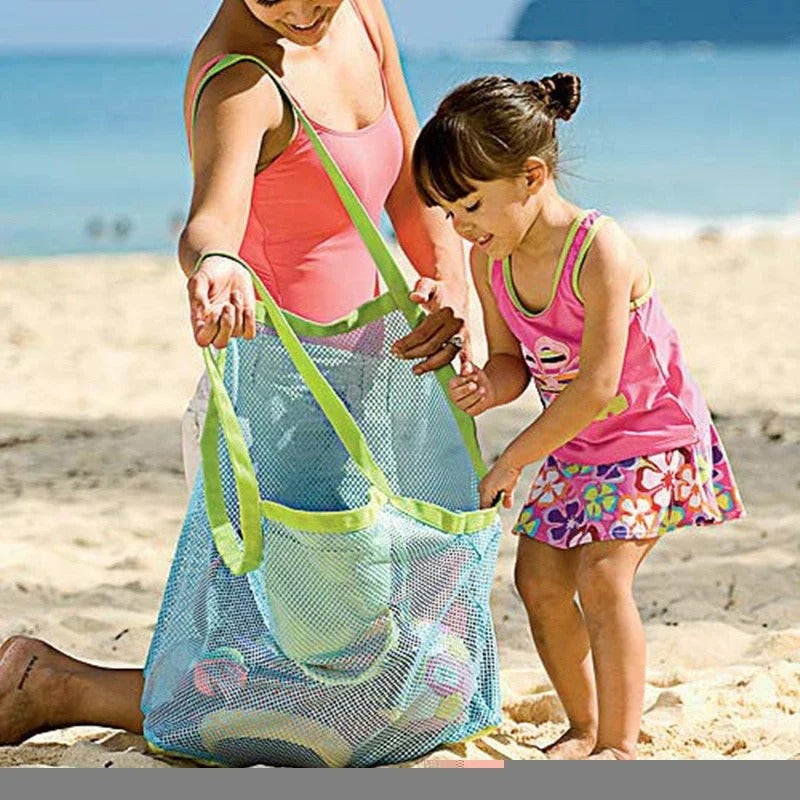 Kids Beach Mesh Backpack – Sand Toy & Swim Gear Bag