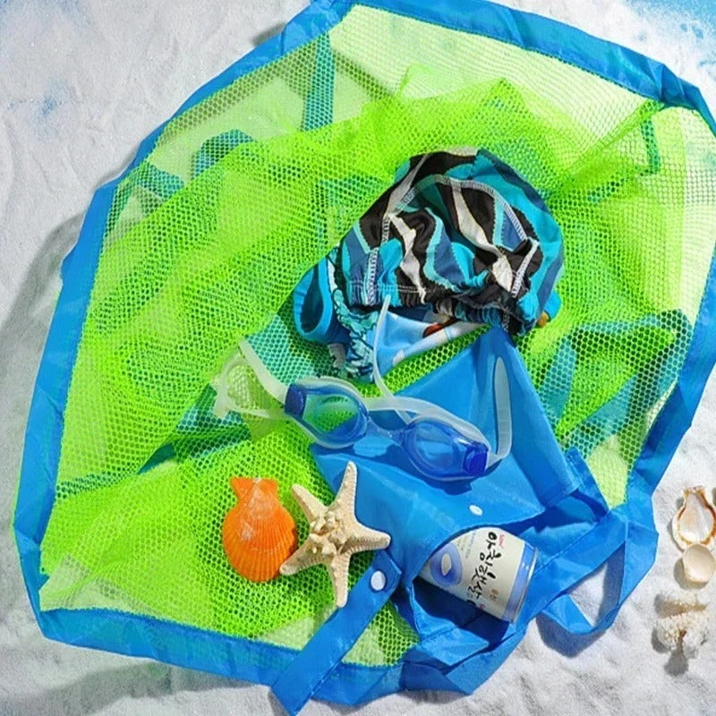 Kids Beach Mesh Backpack – Sand Toy & Swim Gear Bag